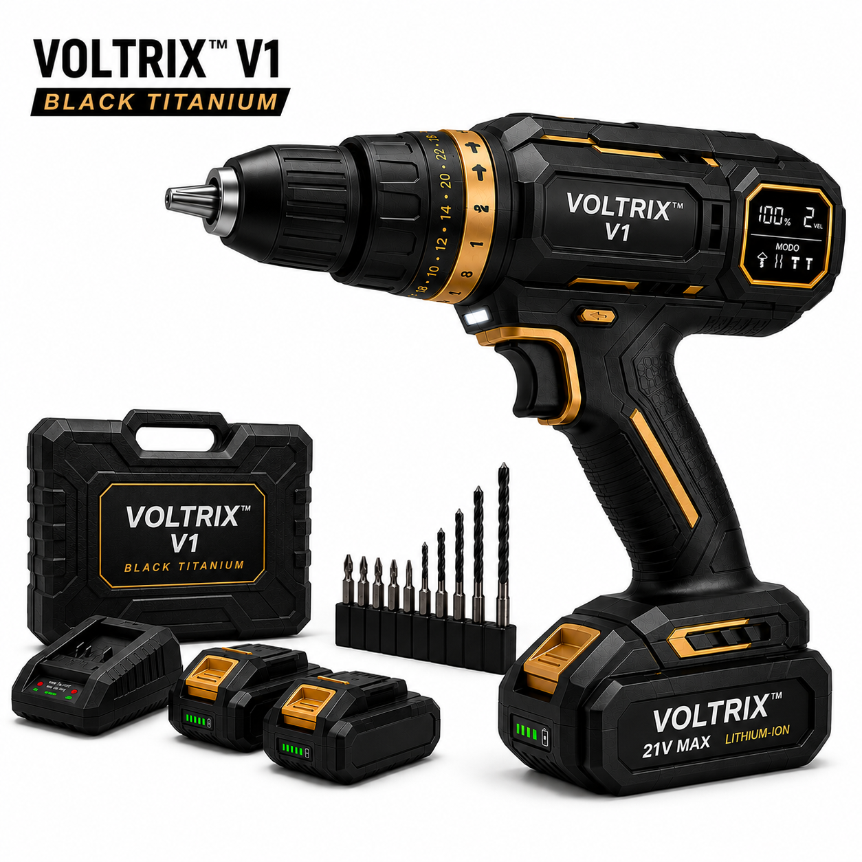 VOLTRIX™ V1 BLACK TITANIUM