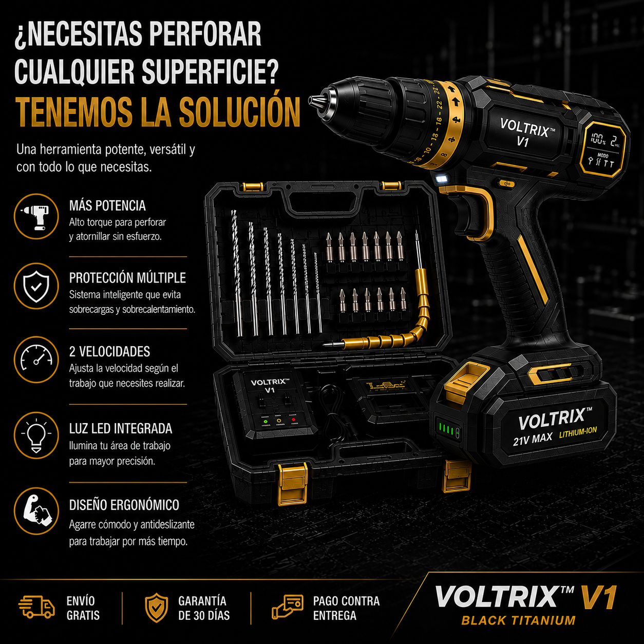 VOLTRIX™ V1 BLACK TITANIUM